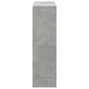 Knihovna betonově šedá 102 x 32 x 108 cm kompozitní dřevo - obrázek 5