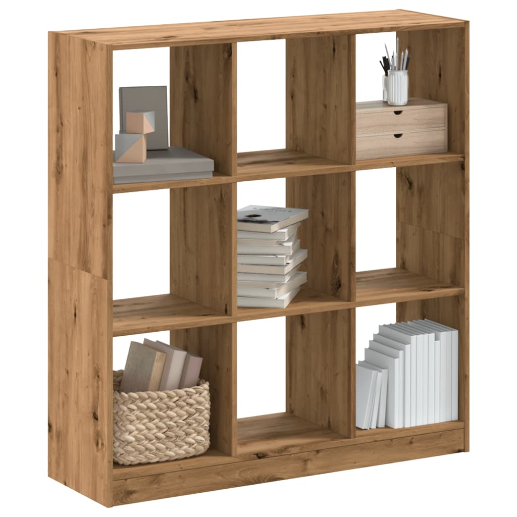 vidaXL Bücherregal Artisan-Eiche 102x32x108 cm Holzwerkstoff