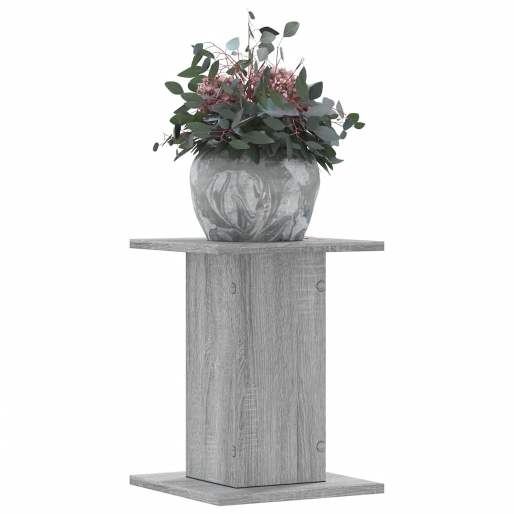 Supporti per Piante 2 pz Grigio Sonoma 30x30x40cm in Truciolato