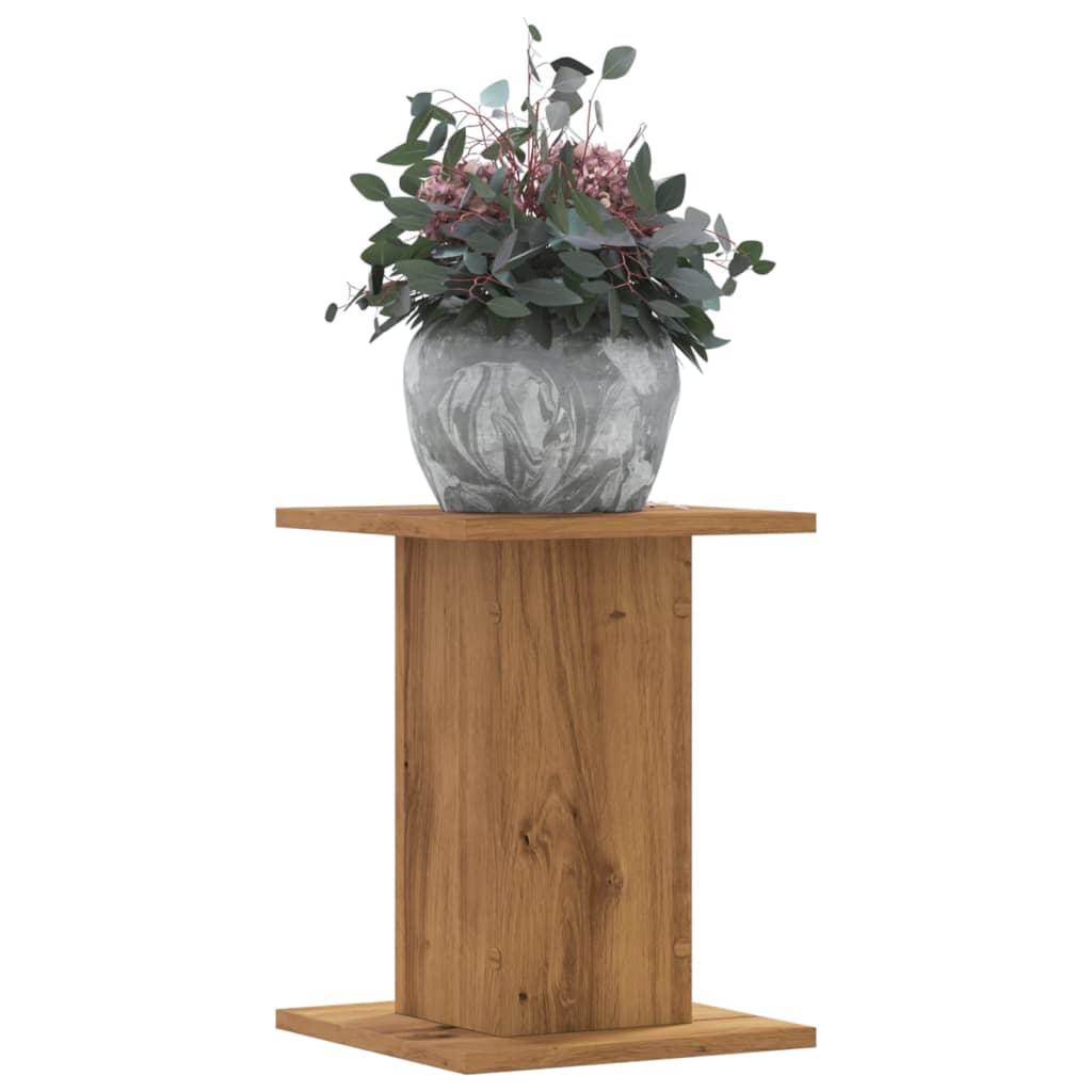 vidaXL Suporturi de plante, 2 buc., stejar artizanal, 30x30x40cm, lemn