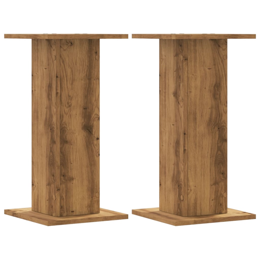 vidaXL Stojany na rostliny 2 ks dub artisan 30 x 30 x 60 cm kompozit