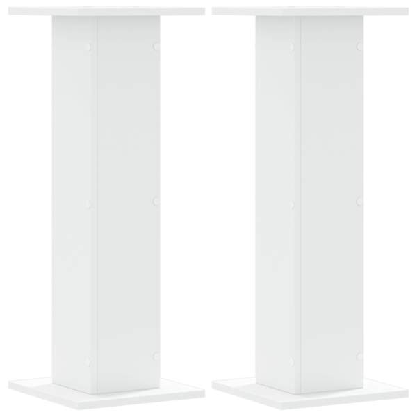 vidaXL taimealused 2 tk, valge, 30 x 30 x 80 cm, tehispuit