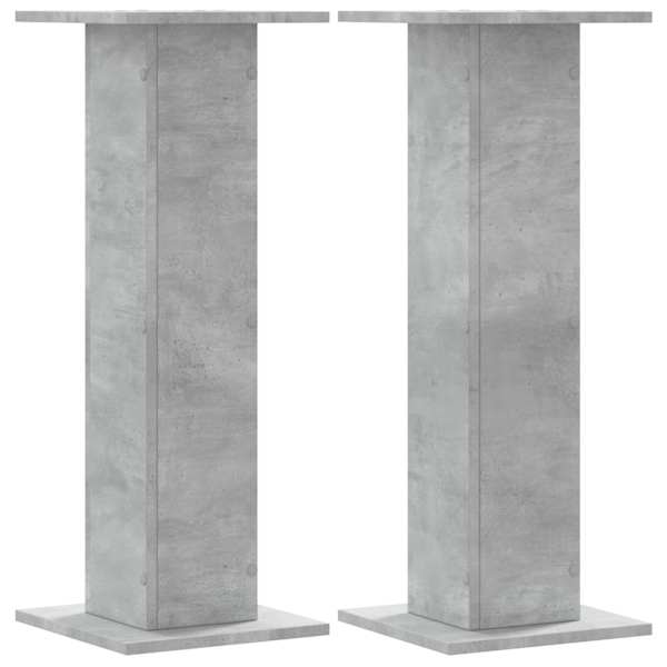 vidaXL taimealused 2 tk, betoonhall, 30x30x80 cm, tehispuit