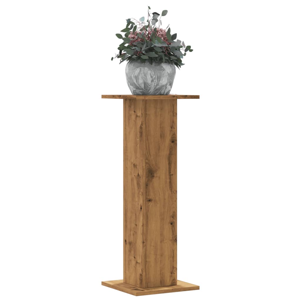 vidaXL Suporturi de plante, 2 buc., stejar artizanal, 30x30x80cm, lemn