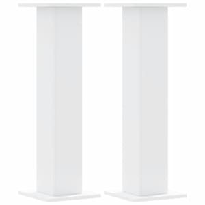 vidaXL taimealused 2 tk, valge, 30 x 30 x 95 cm, tehispuit