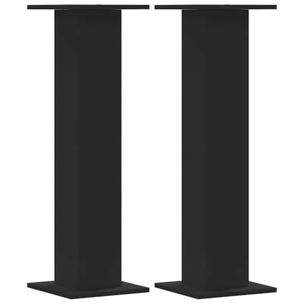 vidaXL taimealused 2 tk, must, 30x30x95 cm, tehispuit