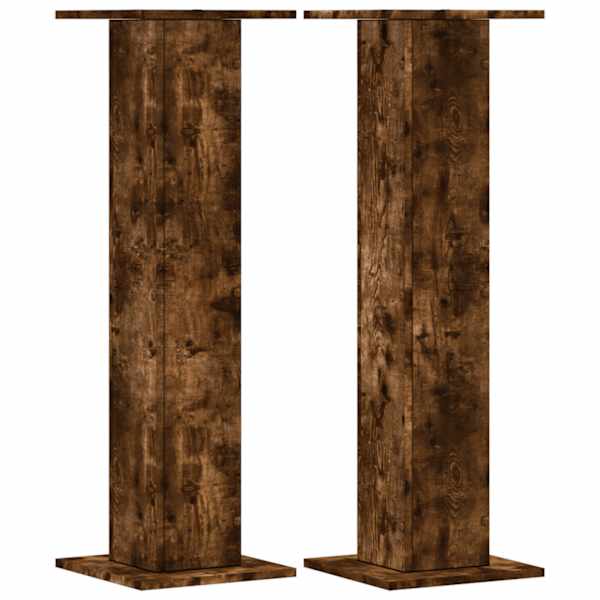 vidaXL taimealused 2 tk, suitsutatud tamm, 30x30x95 cm, tehispuit