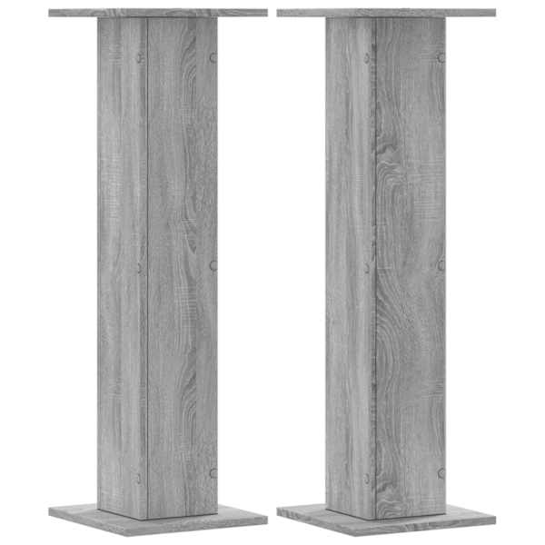vidaXL taimealused 2 tk, hall Sonoma, 30x30x95 cm, tehispuit
