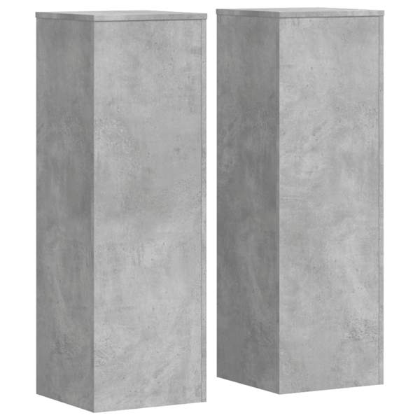 vidaXL taimealused 2 tk, betoonhall, 33 x 33 x 100 cm, tehispuit