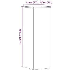 Stojany na rostliny 2 ks kouřový dub 33 x 33 x 100 cm kompozit - obrázek 10