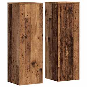 Stojany na rostliny 2 ks old wood 33x33x100 cm kompozitní dřevo - obrázek 2