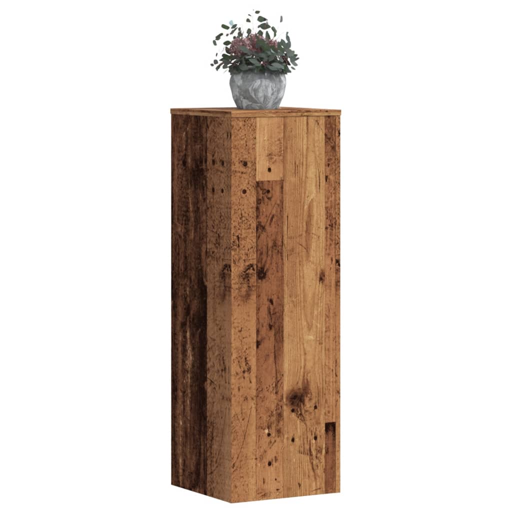 vidaXL Suporturi plante 2 buc. lemn vechi 33x33x100 cm lemn prelucrat