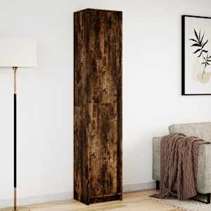 Skříň highboard s LED kouřový dub 41,5 x 32,5 x 200 cm kompozit - obrázek 3