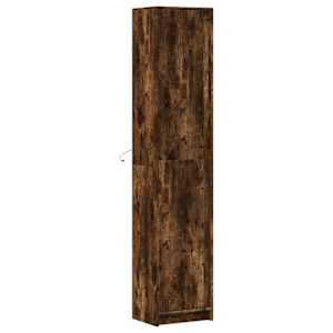 Skříň highboard s LED kouřový dub 41,5 x 32,5 x 200 cm kompozit - obrázek 4