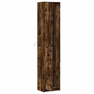 Skříň highboard s LED kouřový dub 41,5 x 32,5 x 200 cm kompozit - obrázek 8