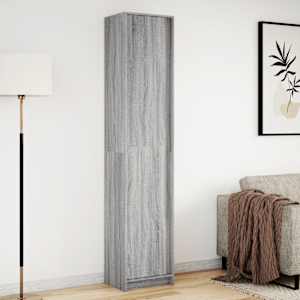 vidaXL Skř&iacute;ň highboard s LED &scaron;ed&aacute; sonoma 41,5 x 32,5 x 200 cm kompozit