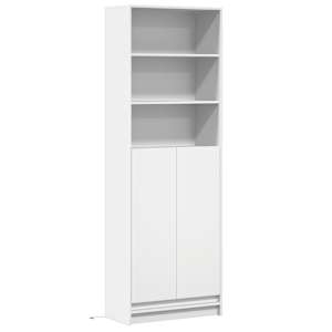 Skříň highboard s LED bílá 69 x 32,5 x 200 cm kompozitní dřevo - obrázek 3