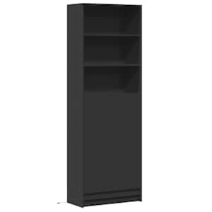 Skříň highboard s LED černá 69 x 32,5 x 200 cm kompozitní dřevo - obrázek 3