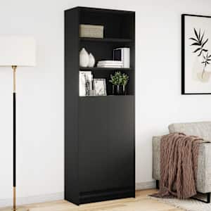 Skříň highboard s LED černá 69 x 32,5 x 200 cm kompozitní dřevo - obrázek 4