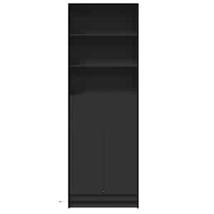 Skříň highboard s LED černá 69 x 32,5 x 200 cm kompozitní dřevo - obrázek 6