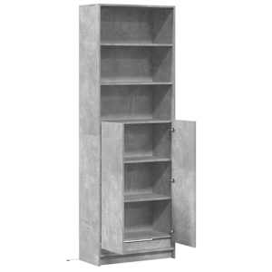 Skříň highboard s LED betonově šedá 69 x 32,5 x 200 cm kompozit - obrázek 9