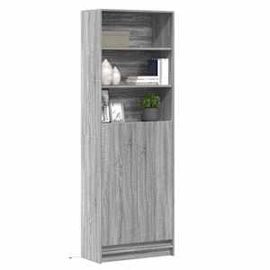 Skříň highboard s LED šedá sonoma 69 x 32,5 x 200 cm kompozit - obrázek 1