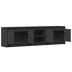 TV skříňka s LED černá 180 x 34 x 50 cm kompozitní dřevo - obrázek 9