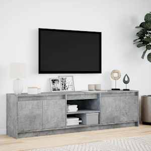 TV skříňka s LED betonově šedá 180x34x50 cm kompozitní dřevo - obrázek 4