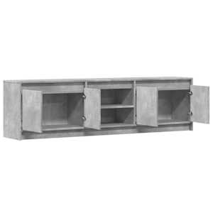 TV skříňka s LED betonově šedá 180x34x50 cm kompozitní dřevo - obrázek 9