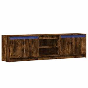 TV skříňka s LED kouřový dub 180 x 34 x 50 cm kompozitní dřevo - obrázek 3