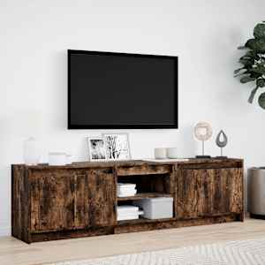 TV skříňka s LED kouřový dub 180 x 34 x 50 cm kompozitní dřevo - obrázek 4