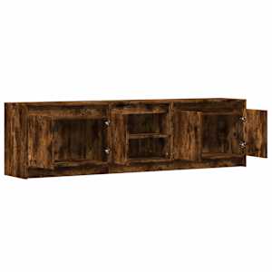 TV skříňka s LED kouřový dub 180 x 34 x 50 cm kompozitní dřevo - obrázek 9