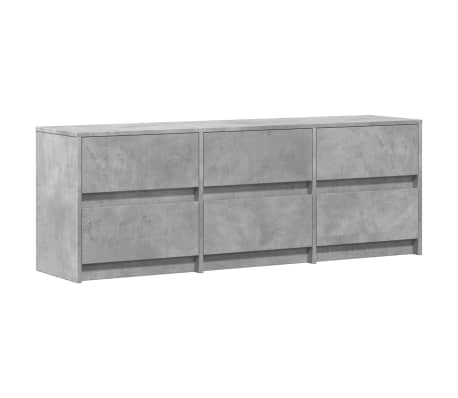 vidaXL TV ormarić s LED svjetlima boja betona 140x34x50 cm drveni