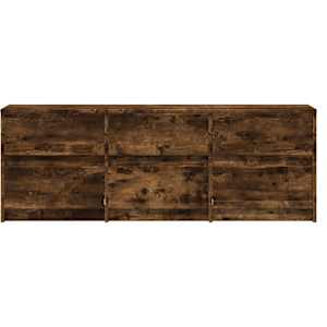 TV skříňka s LED kouřový dub 140 x 34 x 50 cm kompozitní dřevo - obrázek 7