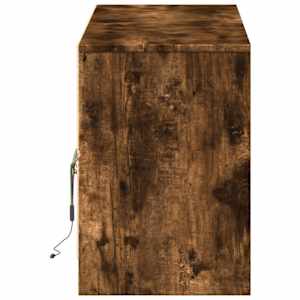 TV skříňka s LED kouřový dub 140 x 34 x 50 cm kompozitní dřevo - obrázek 8