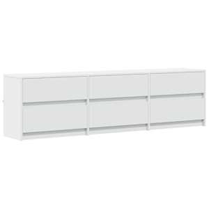 TV skříňka s LED bílá 180 x 34 x 50 cm kompozitní dřevo - obrázek 3