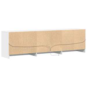 TV skříňka s LED bílá 180 x 34 x 50 cm kompozitní dřevo - obrázek 9