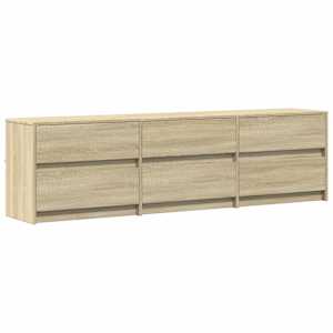 TV skříňka s LED dub sonoma 180 x 34 x 50 cm kompozitní dřevo - obrázek 3