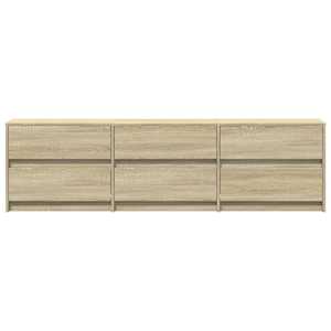 TV skříňka s LED dub sonoma 180 x 34 x 50 cm kompozitní dřevo - obrázek 7