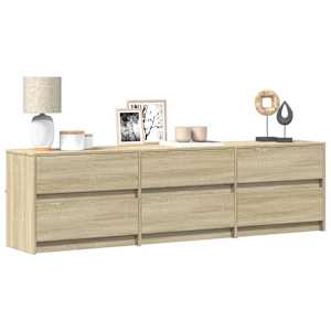 TV skříňka s LED dub sonoma 180 x 34 x 50 cm kompozitní dřevo - obrázek 1