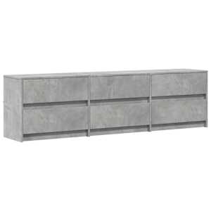 TV skříňka s LED betonově šedá 180x34x50 cm kompozitní dřevo - obrázek 3