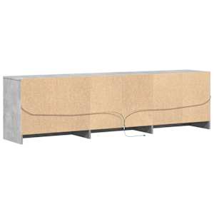 TV skříňka s LED betonově šedá 180x34x50 cm kompozitní dřevo - obrázek 9