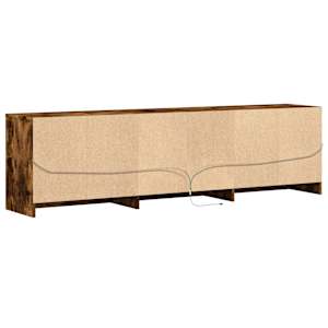 TV skříňka s LED kouřový dub 180 x 34 x 50 cm kompozitní dřevo - obrázek 9