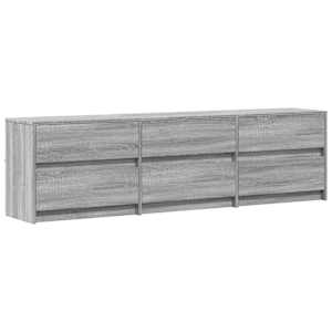 TV skříňka s LED šedá sonoma 180 x 30 x 50 cm kompozitní dřevo - obrázek 3