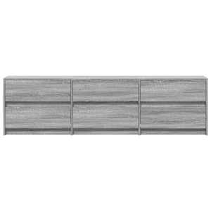 TV skříňka s LED šedá sonoma 180 x 30 x 50 cm kompozitní dřevo - obrázek 7