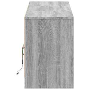 TV skříňka s LED šedá sonoma 180 x 30 x 50 cm kompozitní dřevo - obrázek 8