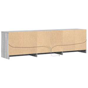 TV skříňka s LED šedá sonoma 180 x 30 x 50 cm kompozitní dřevo - obrázek 9
