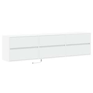 Nástěnná TV skříňka s LED bílá 180 x 31 x 45 cm - obrázek 3
