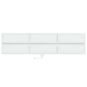 Nástěnná TV skříňka s LED bílá 180 x 31 x 45 cm - obrázek 6