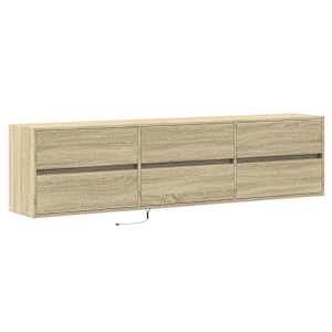 Nástěnná TV skříňka s LED dub sonoma 180 x 31 x 45 cm - obrázek 3